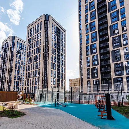 Просторная 3-Х Комнатная Квартира В Стиле Сканди-Минимализм Almaty Exterior photo