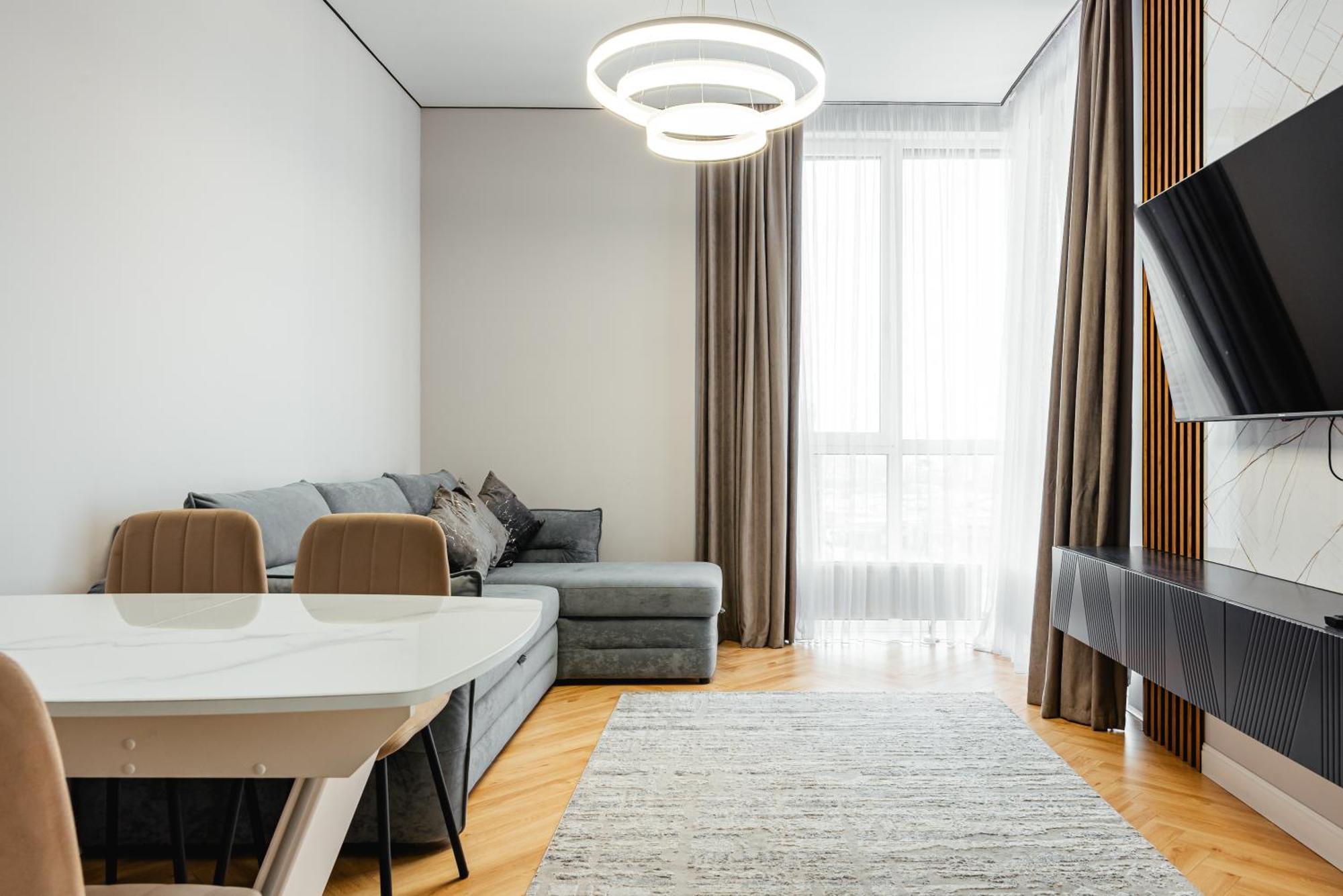 Apartment просторная 3-х комнатная в стиле сканди-минимализм Almaty